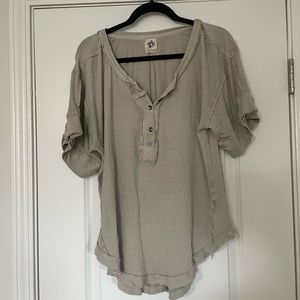 Free people short sleeve tunic top